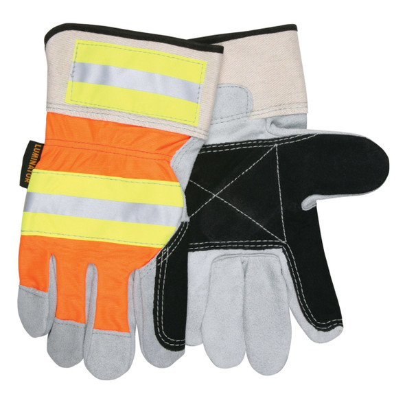 MCR Safety 14401DP Luminator High-Vis Work Gloves - Single Pair