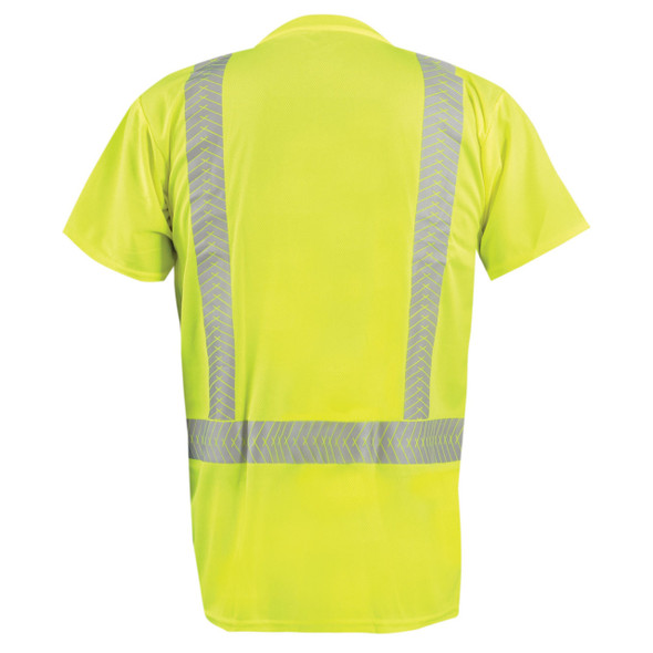 OccuNomix Type R Class 2 High-Vis Segmented Tape Short Sleeve T-Shirt - LUX-TSSP2B