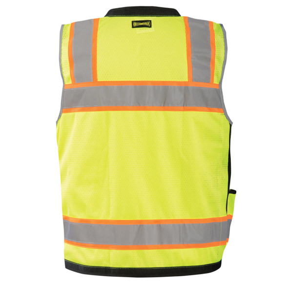 OccuNomix Type R Class 2 High-Vis Heavy Duty Two-Tone Surveyor Vest w/Zipper - LUX-HDS2T