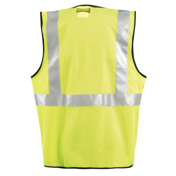OccuNomix Type R Class 2 High-Vis Standard Mesh Safety Vest w/Zipper - LUX-SSGZC