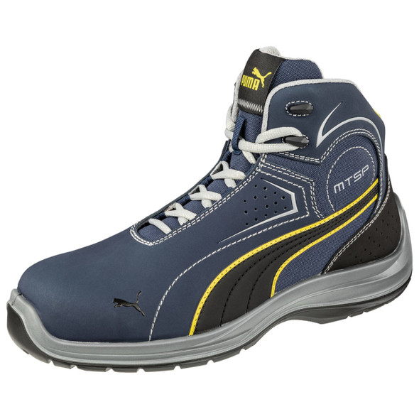 Puma Safety Men's Moto Sport Touring Mid Navy & Black EH Composite Toe Shoes - 632635