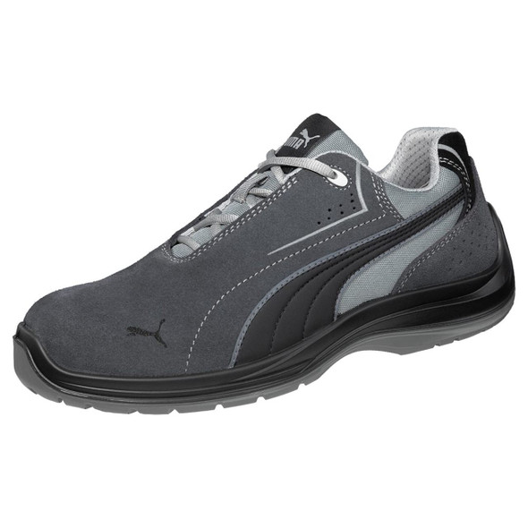 Puma Safety Men's Moto Sport Touring Low Grey & Black EH Composite Toe Shoes - 643465