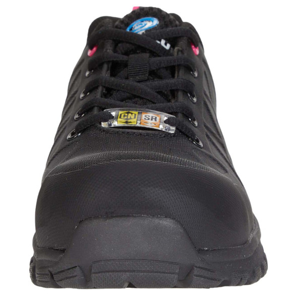 Nautilus Women's Spark Oxford Black Carbon Toe Work Shoe (Size 8.5 M)