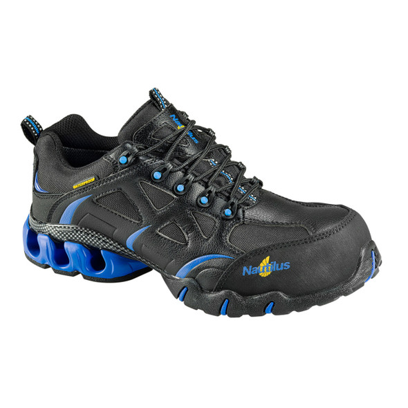 Black/Blue Nautilus Men's Composite Toe Waterproof Athletic Shoe - 1800 & 1801