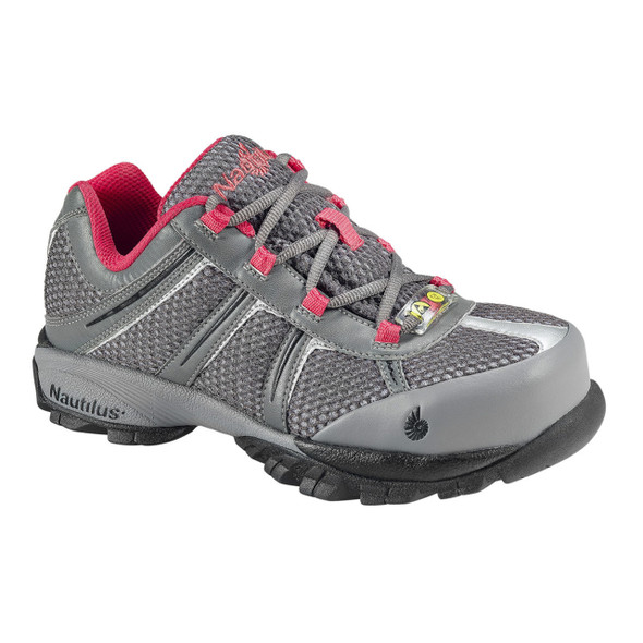 Nautilus Women's Grey/Brown SD-10 Steel Toe Shoes - N1393