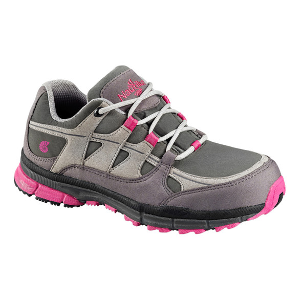 Nautilus Women's Pink and Grey Steel Toe Shoe  -  N1771
