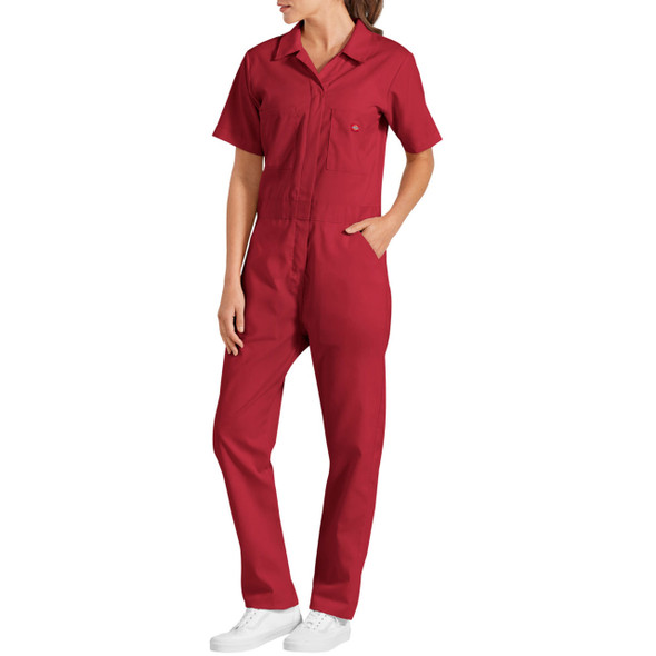 English Red Dickies Women's FLEX Cooling Temp-iQâ„¢ Coveralls