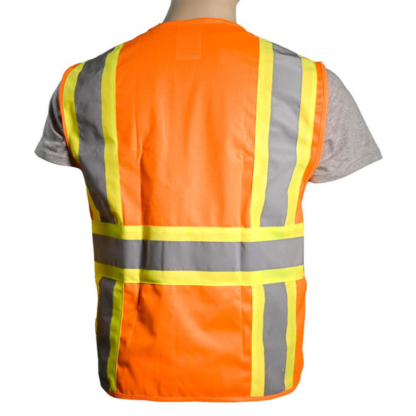 Rugged Blue Type R Class 2 High-Vis Two-Tone Surveyor Safety Vest