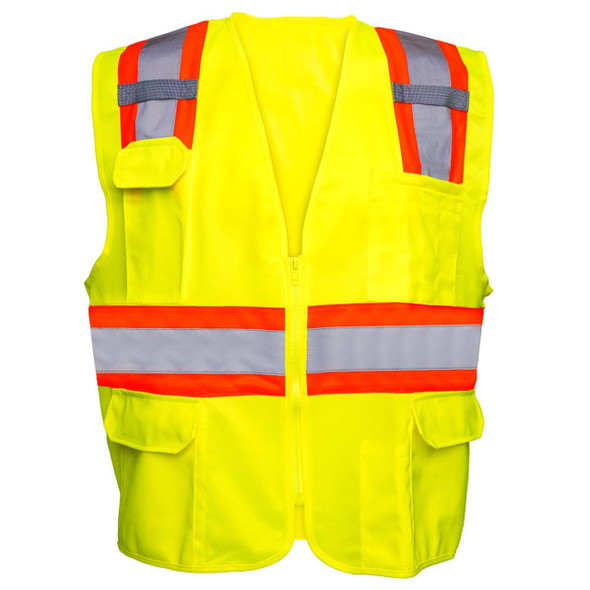 Rugged Blue Type R Class 2 High-Vis Two-Tone Surveyor Safety Vest