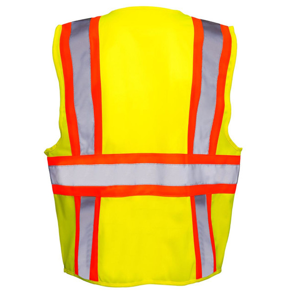 Rugged Blue Type R Class 2 High-Vis Two-Tone Surveyor Safety Vest