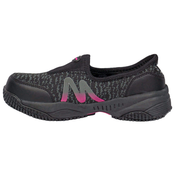 Moxie Trades Women's Zena Black Slip-On Composite Toe Shoes - MT50180