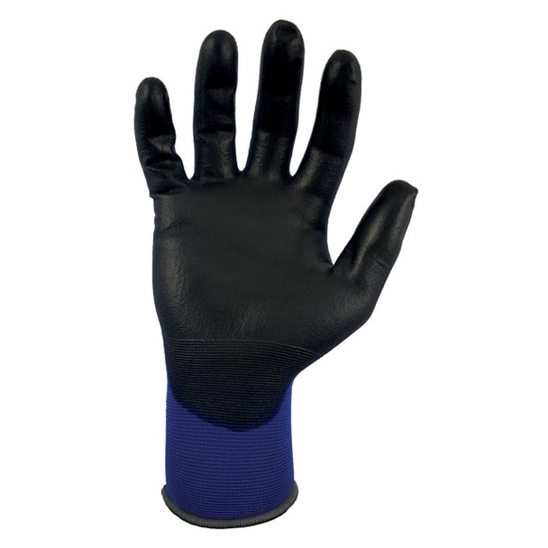 General Electric GG206 Touch Screen Blue Polyurethane Dipped Gloves - Single Pair