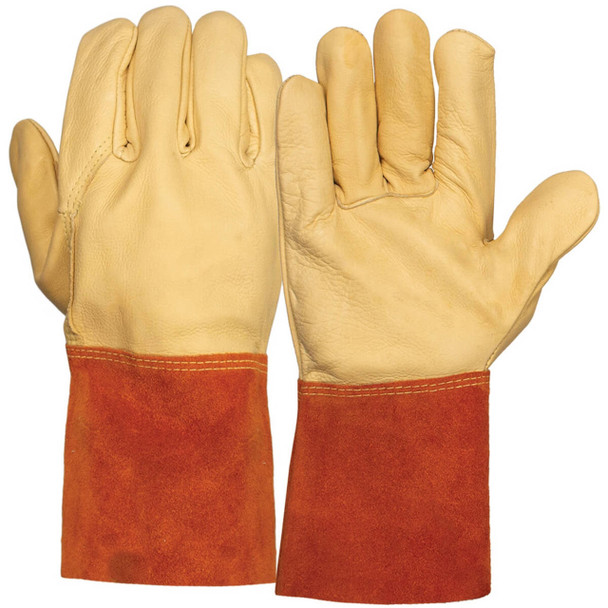 Pyramex GL6001W Premium Grain Cowhide Leather Welding Gloves
