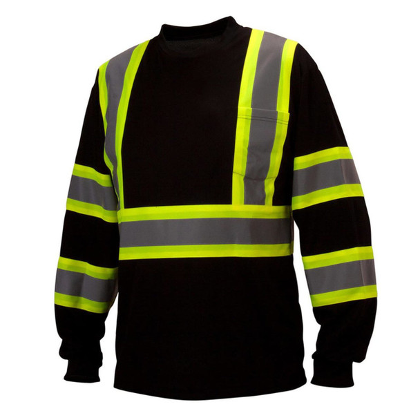 Pyramex RLCTS31 Type R Class 3 High-Vis Moisture Wicking Long Sleeve T-Shirt