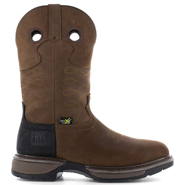 Frye Supply Men's The Safety-Crafted 10" Western Internal Met Guard EH Steel Toe Boots - FR40101