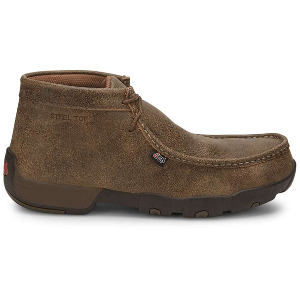 Justin Men's Cappie 4" Tan EH Steel Toe Boots - 237