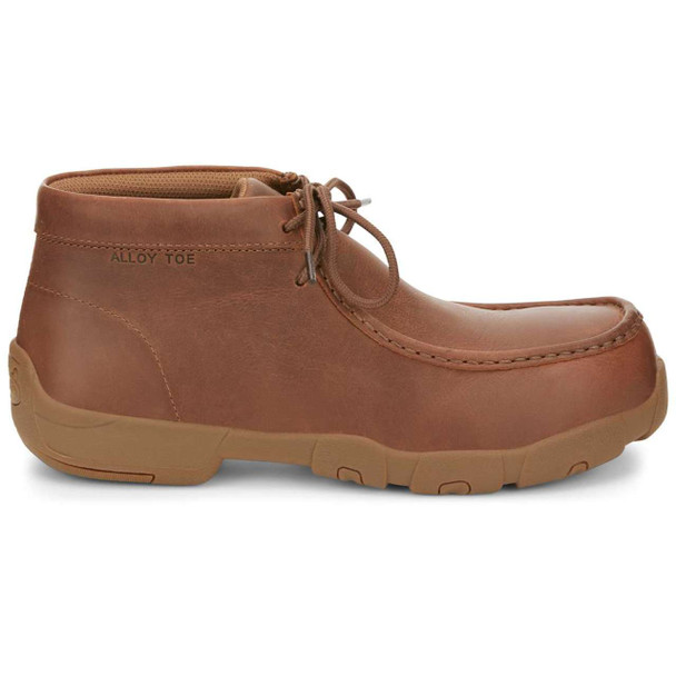 Justin Men's Cappie 4" Tan EH Alloy Toe Shoes - SE242