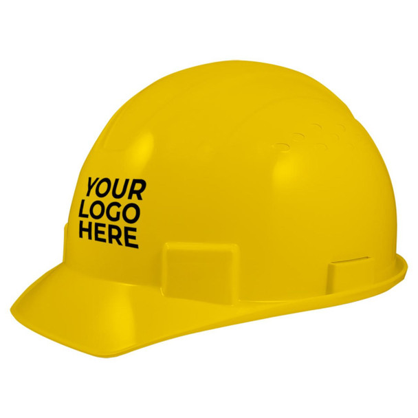 Custom General Electric Non-Vented Cap Style Hard Hat 4-Point Ratchet Suspension - GH327