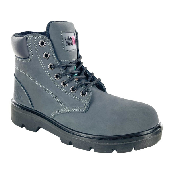 Safety Girl Women's Somerset Gray 6" Waterproof EH PR Steel Toe Boots - 15501-GRY