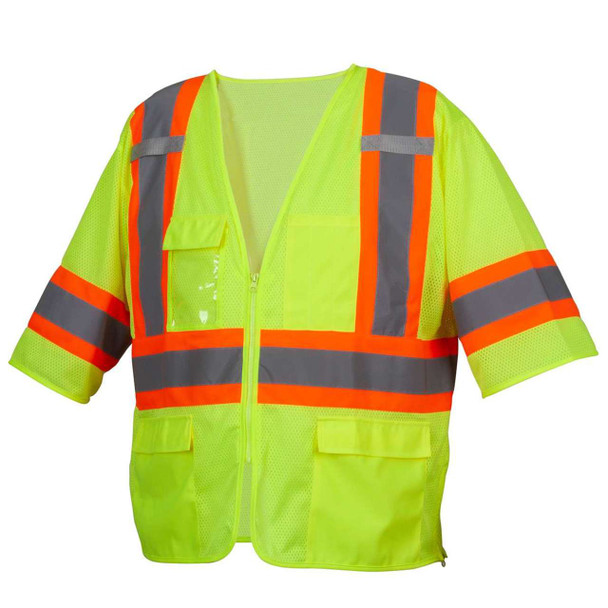 Custom Pyramex Safety RVZ36 Type R Class 3 High-Vis Two-Tone Mesh Safety Vest