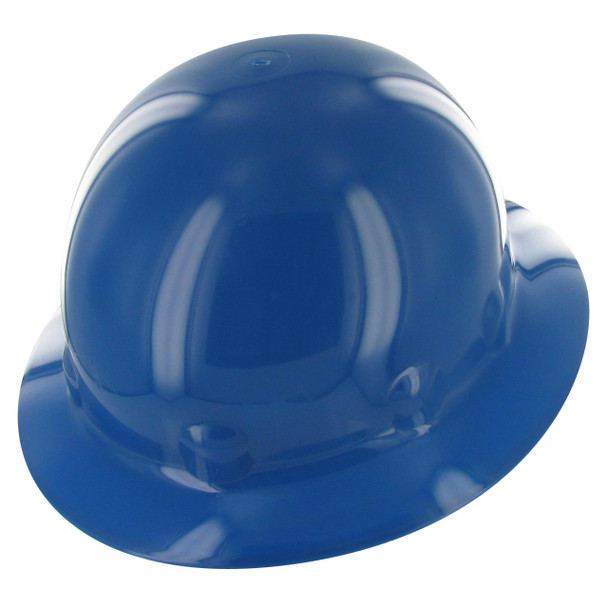 Blue Fibre Metal SuperEight Full Brim Hard Hat with Ratchet Suspension