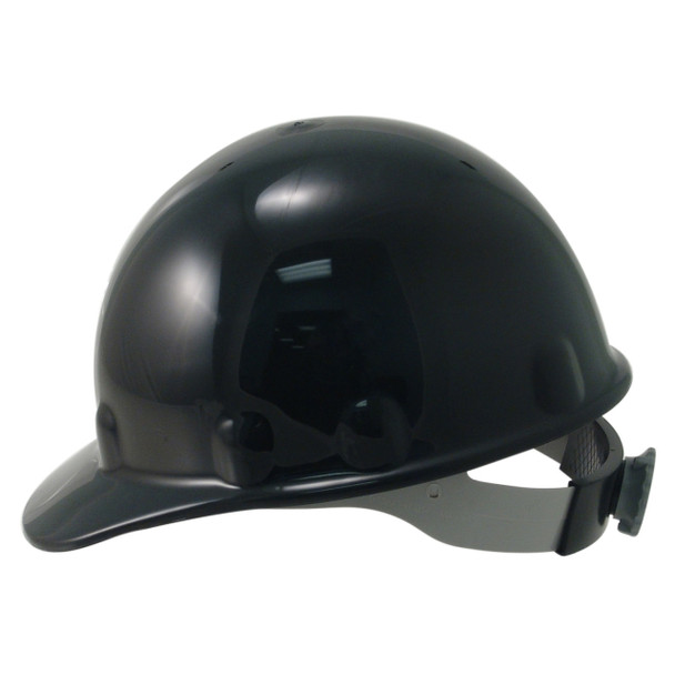 Black Fibre Metal Supereight Hard Hat with Ratchet Suspension