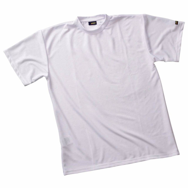 white Blaklader Base Performance Polyester Short Sleeve Tee