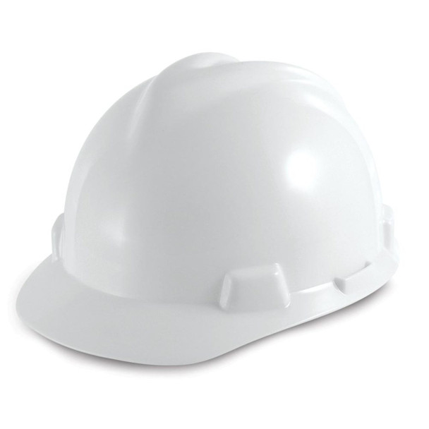 MSA Small V-Gard Cap Style Hard Hat Fas-Trac III Suspension - 477477 - White