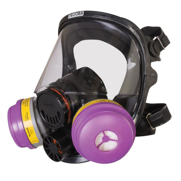 Honeywell North 7600 Series Niosh Approved Full Facepiece  Dual Cartridge Silicone Respirator 760008A