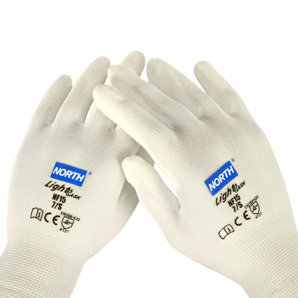 North Safety Polyurethane Coated Nylon Gloves - NF15 (Small)