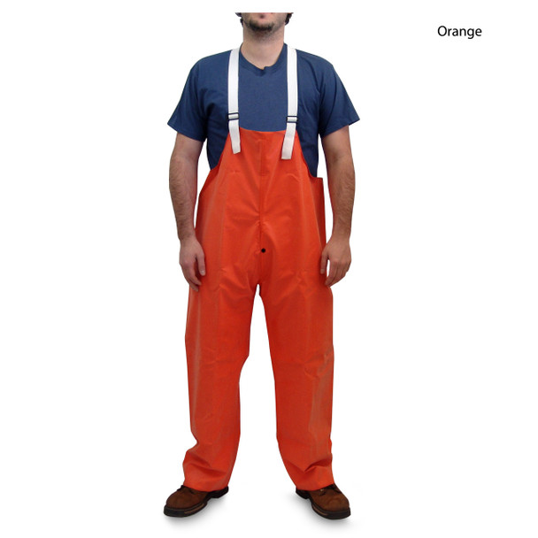 orange Neese Magnum 45 Bib Pants w/ Elastic Suspenders