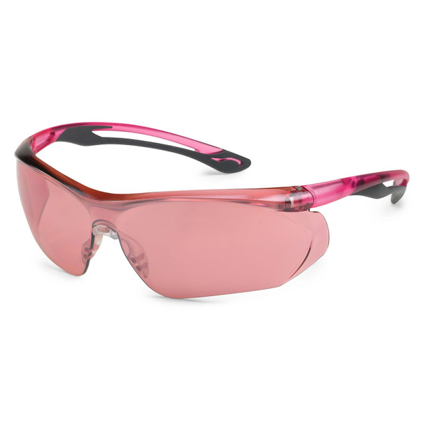 Gateway Parallax Safety Glasses - Pink Mirror Lens - Pink Temples