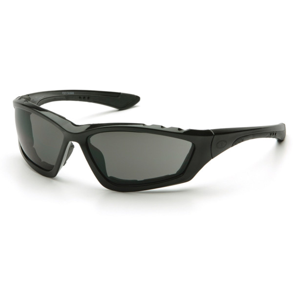 Pyramex Accurist Foam Padded Sealed Safety Glasses - Black Frame