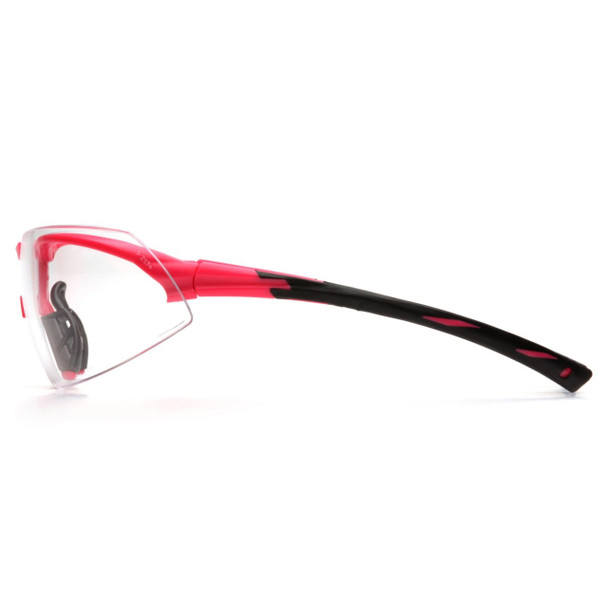 Pyramex Safety Onix Black/Pink Frame Safety Glasses - Clear Lens - SP4910S