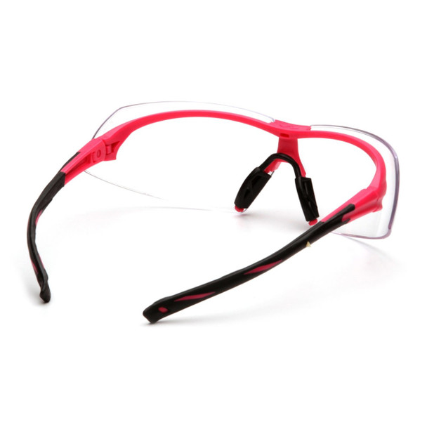 Pyramex Safety Onix Black/Pink Frame Safety Glasses - Clear Lens - SP4910S