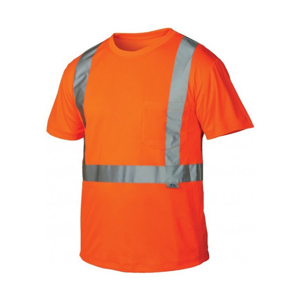 High Vis Orange Lumen-X Class 2 High-Vis Safety T-Shirt- RTS21