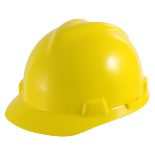 yellow MSA V-Gard StazOn Slotted Protective Cap