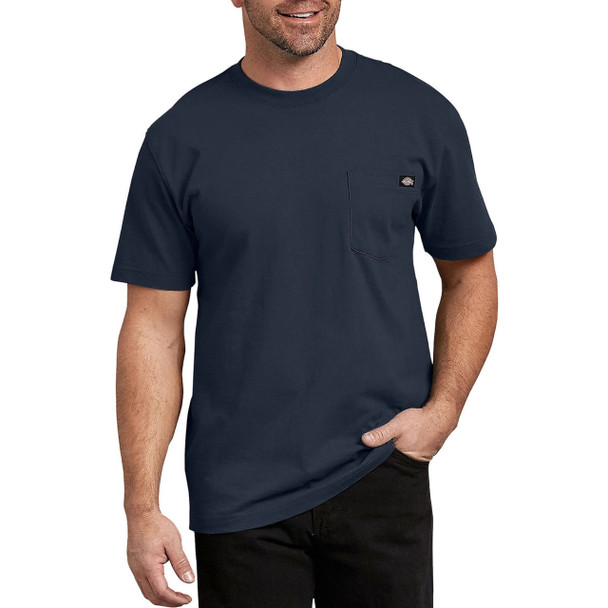 Dark Navy Dickies Short Sleeve Heavyweight T-Shirt- WS450