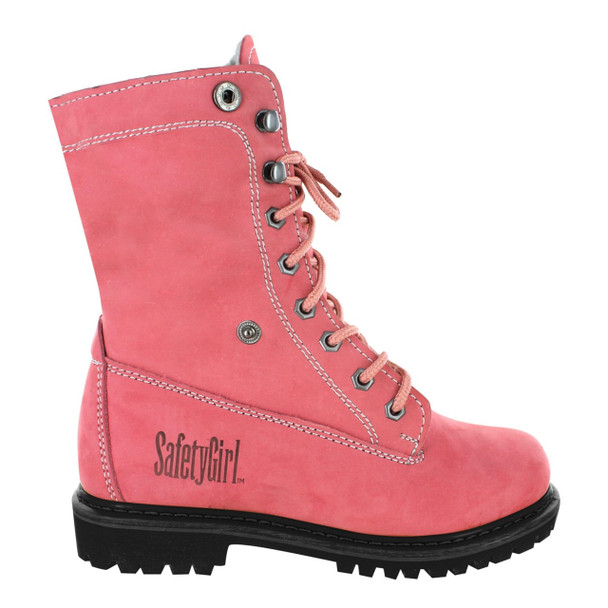 Safety Girl Women's Madison Fold-Down Work Boots - Pink