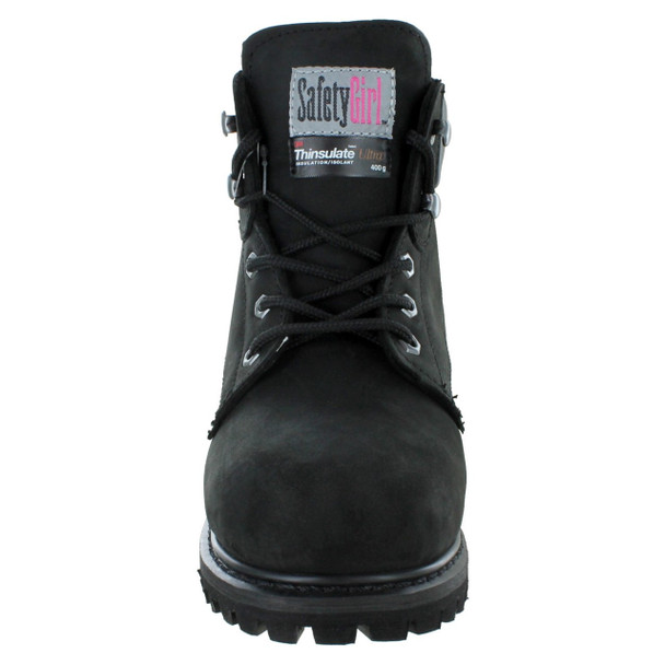 Safety Girl Women's Insulated Work Boots - Black