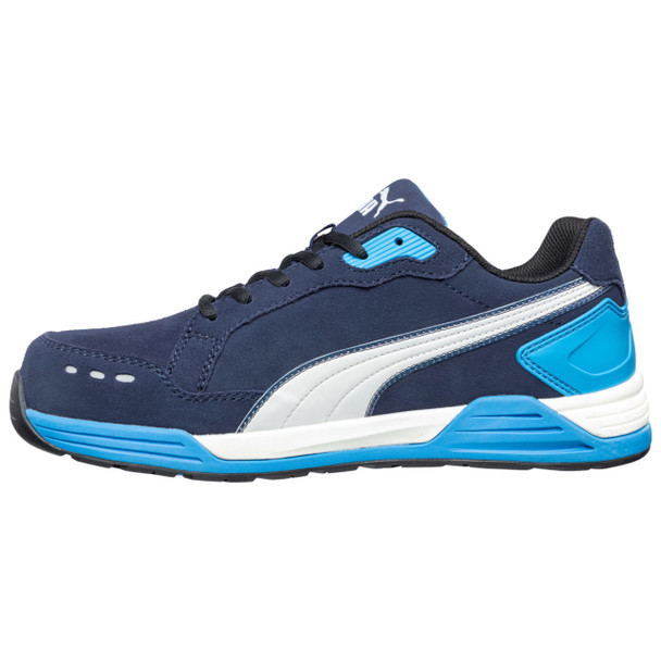 Puma Safety Men's Urban Effect Airtwist Low Navy & White EH Composite Toe Shoes - 644625