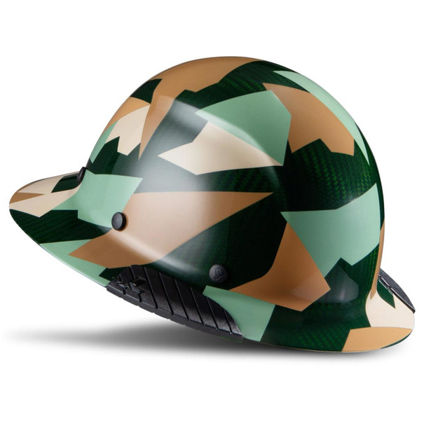 LIFT DAX Jungle Camo Carbon Fiber Full Brim Hard Hat