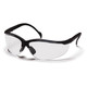 clear anti-fog Pyramex Venture II Black Frame Safety Glasses w/ Clear Anti-Fog Lens