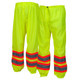 Pyramex RMP10 Supplemental Class E High-Vis Lime Pants with Contrasting Trim
