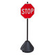 XL Tip-n-Roll Portable Pole Sidewalk Sign Holder - XL-PP3