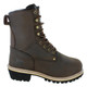 Rugged Blue Men's 8" Pioneer II Insulated Steel Toe Logger Boots - Dark Brown