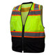 Custom Pyramex RVZ44B Type R Class 2 High-Vis Two-Tone Black Bottom Mesh Safety Vest