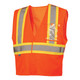 Orange Pyramex Safety RVHL27 Series Type R Class 2 Two-Tone Mesh Breakaway Safety Vest