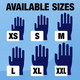 DASH VitalGard Nitrile Exam Grade Disposable Gloves, Periwinkle Blue, 3.9 mil, Box of 100