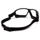 Pyramex Torser Rubber Gasket Sealed Safety Glasses - H2MAX Anti-Fog Lens - Black Strap